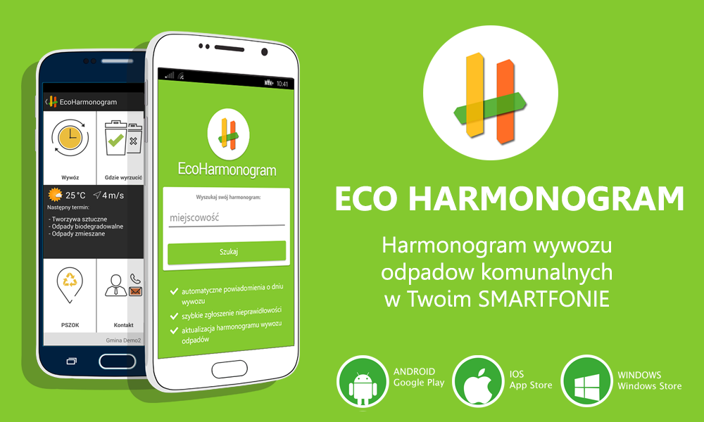 Baner alikacji EcoHarmonogram