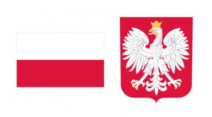 Zdjęcie flagi polskiej i godła narodowego