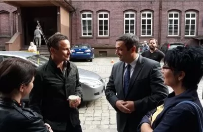 Bartłomiej Topa i Julia Kijowska w Bytomiu