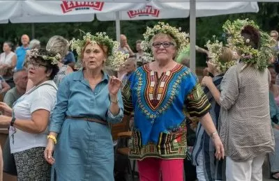 Wianki w parku