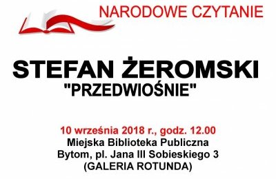 Akcja "Narodowe Czytanie" w Bytomiu