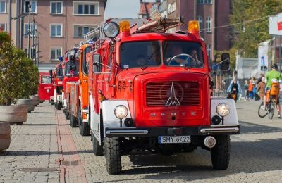 Czerwone wozy strażackie zjechały do Bytomia