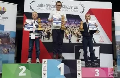 Bytomski uczeń mistrzem Polski w szachach błyska