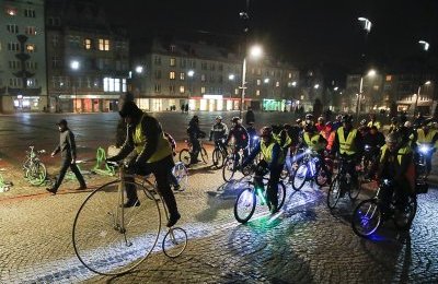 Bytomska Rowerowa Masa Krytyczna po nowej trasie