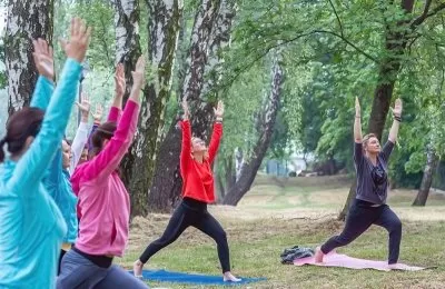 Joga w Parku Grota