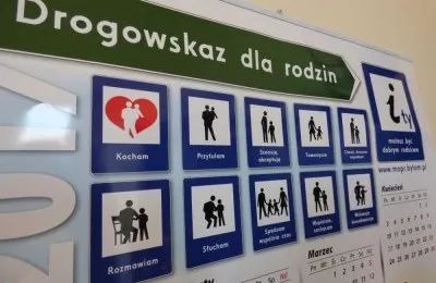 Drogowskaz dla rodzin. Kieruj się...XD