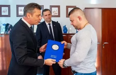 Mistrz świata w kulturystyce z wizytą u prezyden
