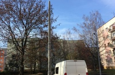 Nowe latarnie w Rozbarku