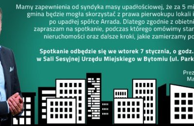 7 stycznia spotkanie z lokatorami mieszkań po upa