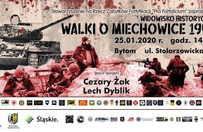 Inscenizacja "Walki o Miechowice" z aktorską obsa