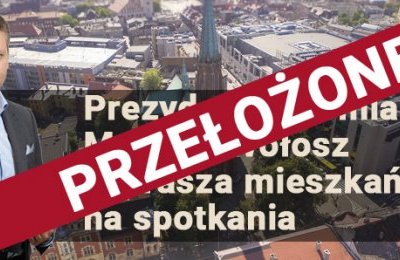Spotkania z prezydentem przełożone na inny termi