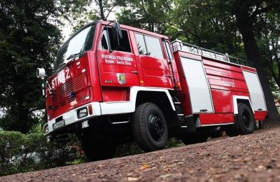 Strażacy ochotnicy z Suchej Góry pomagają