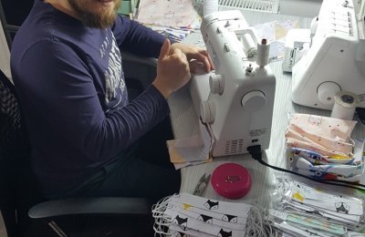 Szyją maseczki dla szpitali i nie tylko