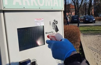 Dezynfekcja parkomatów ŚKUP
