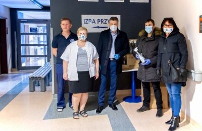 Środki sanitarne przekazane dla miejskiego szpita