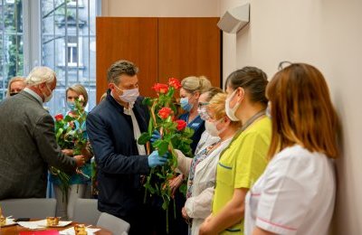 Prezydent odwiedził bytomskie pielęgniarki