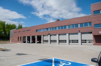 Budowa strażnicy przy ul. Łużyckiej dobiegła k