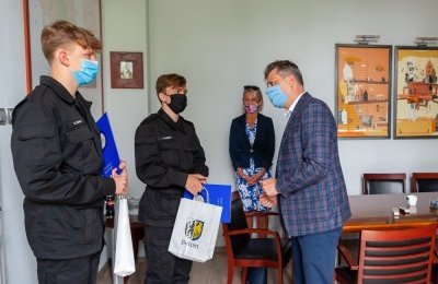 Uczniowie ZSAEiO u prezydenta
