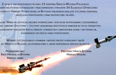 Życzenia z okazji Święta Wojska Polskiego