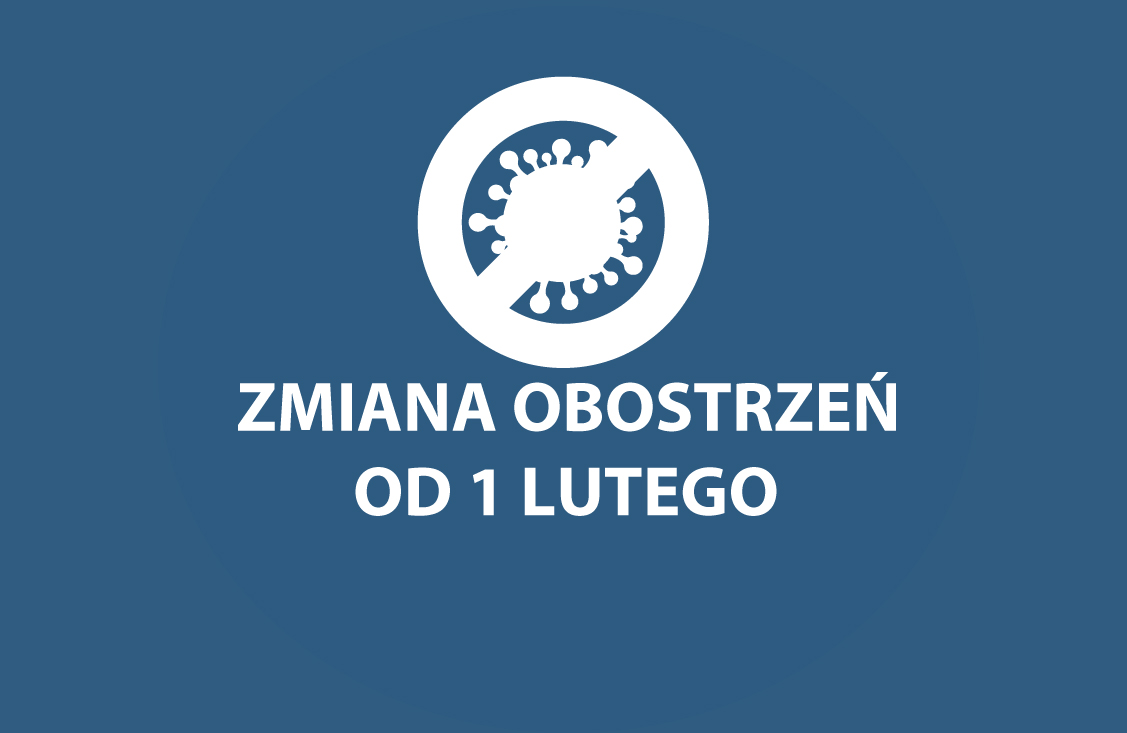 Zmiana obostrzeń od 1 lutego