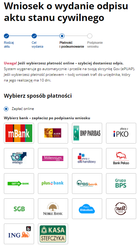 Screen systemu gov.pl