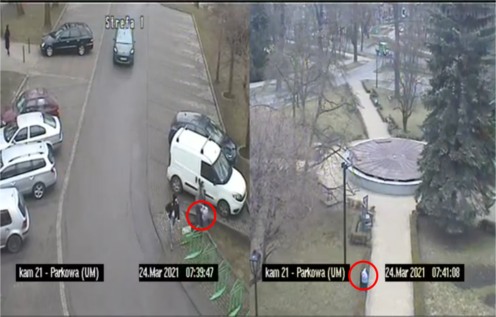Zapis kamery monitoringu