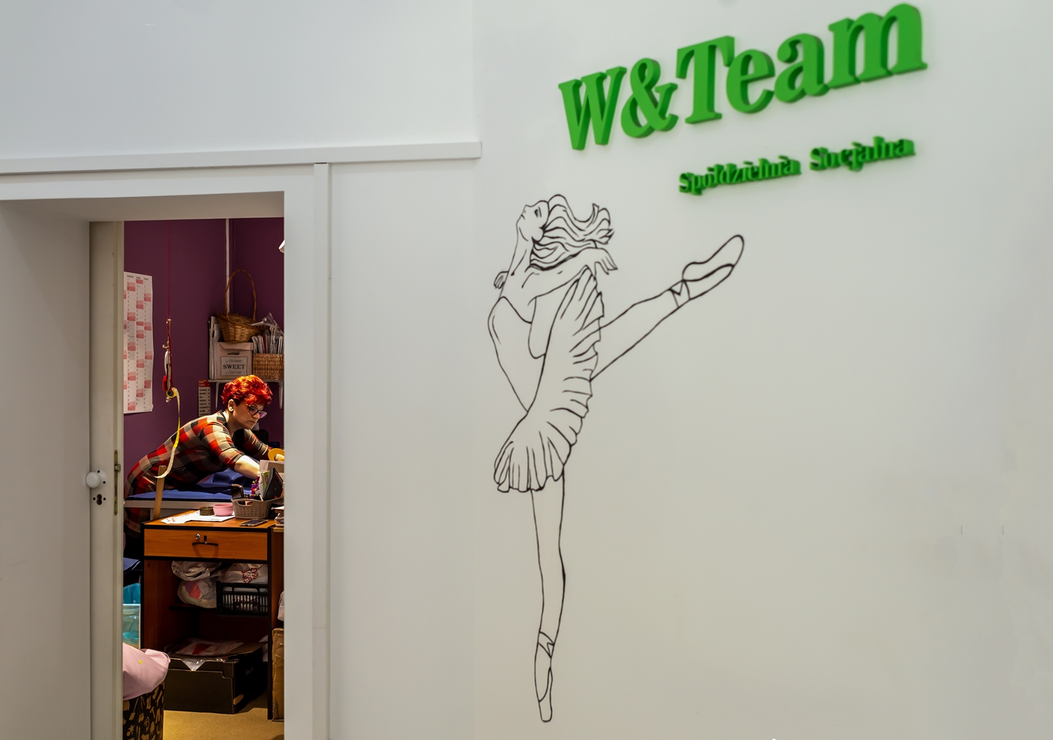 Pracownia krawiecka  Spółdzielni Socjalnej W&Team