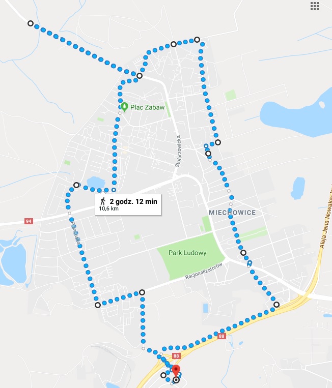 Trasa 12. edycji Bytomskiego Półmaratonu