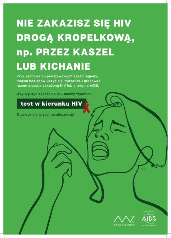 Nie ma ryzyka zakażenia przez kaszel lub kichanie