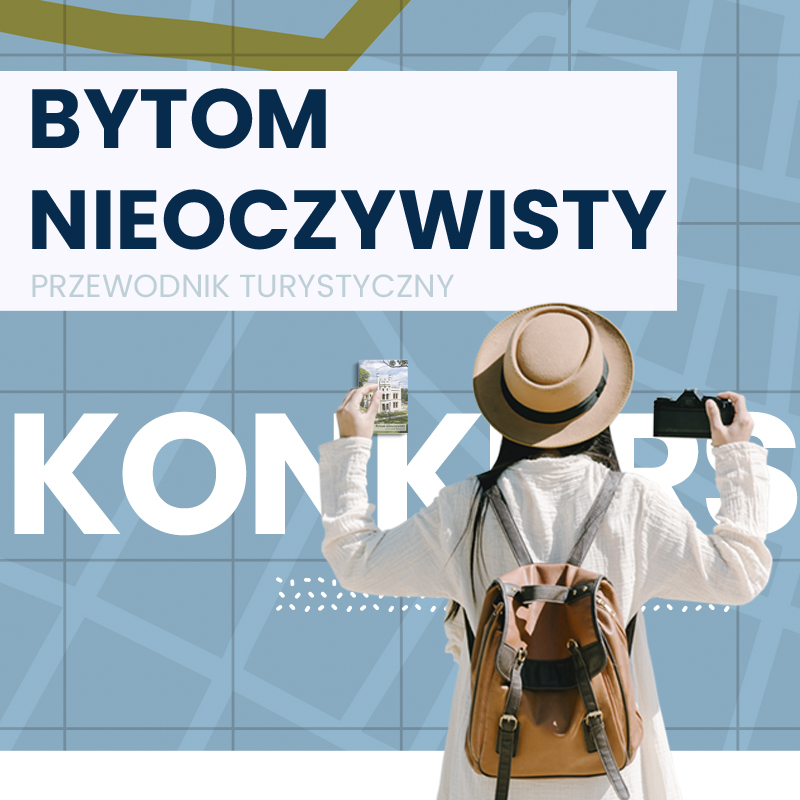 Plakat informacyjny zachęcający do wzięcia udziału w konkursie