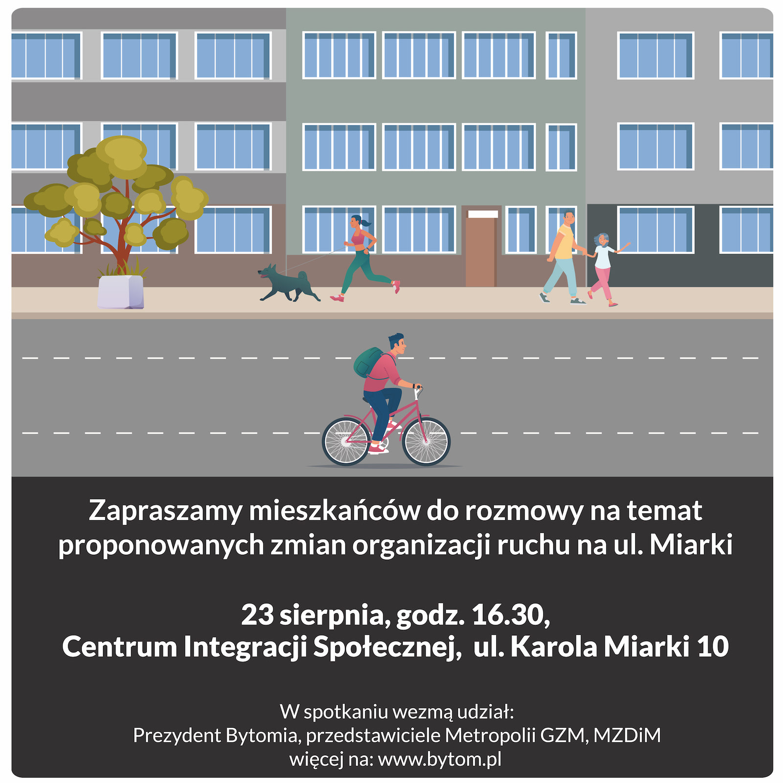 Spotkanie z mieszkańcam dotyczące zmian w organizacji ruchu na ul. K. Miarki