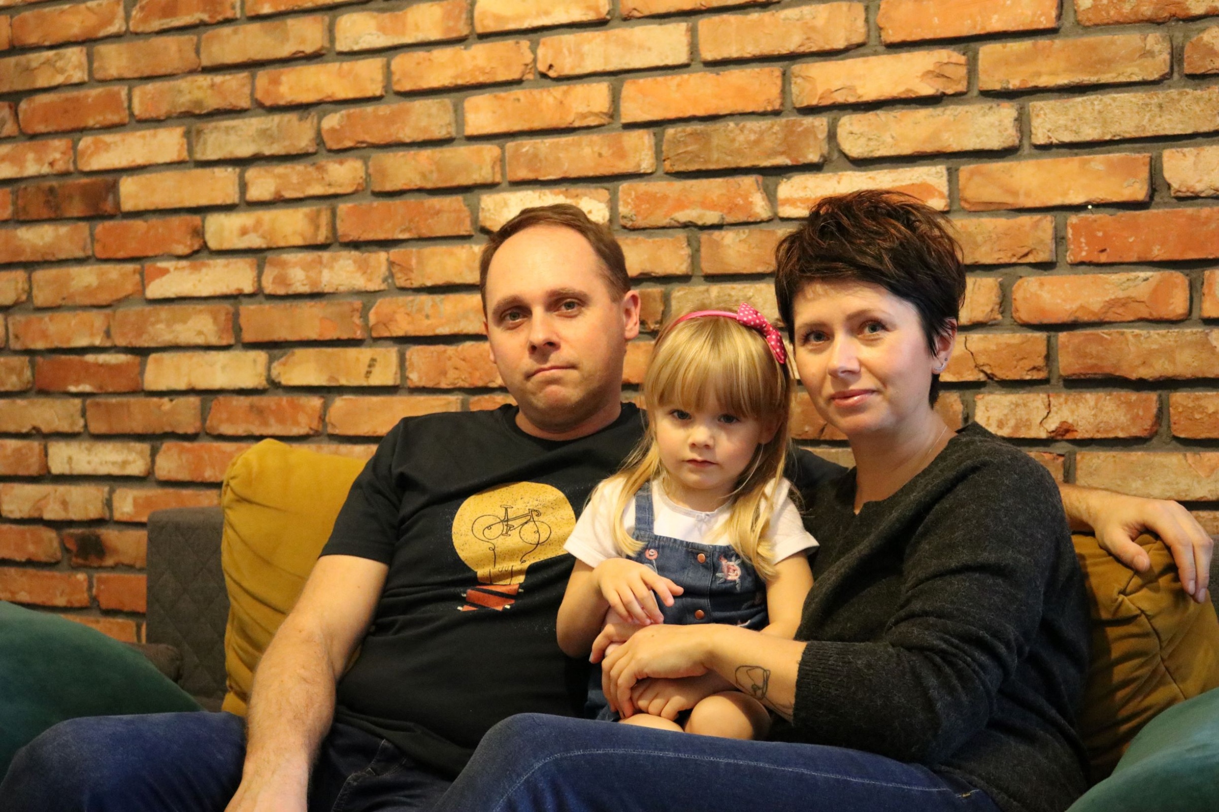 Łukasz Żywulski z żoną Sylwią i córką Alicją