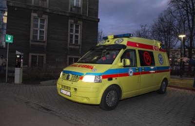 Ambulans zakupiony przez bytomian dla Drohobycza j