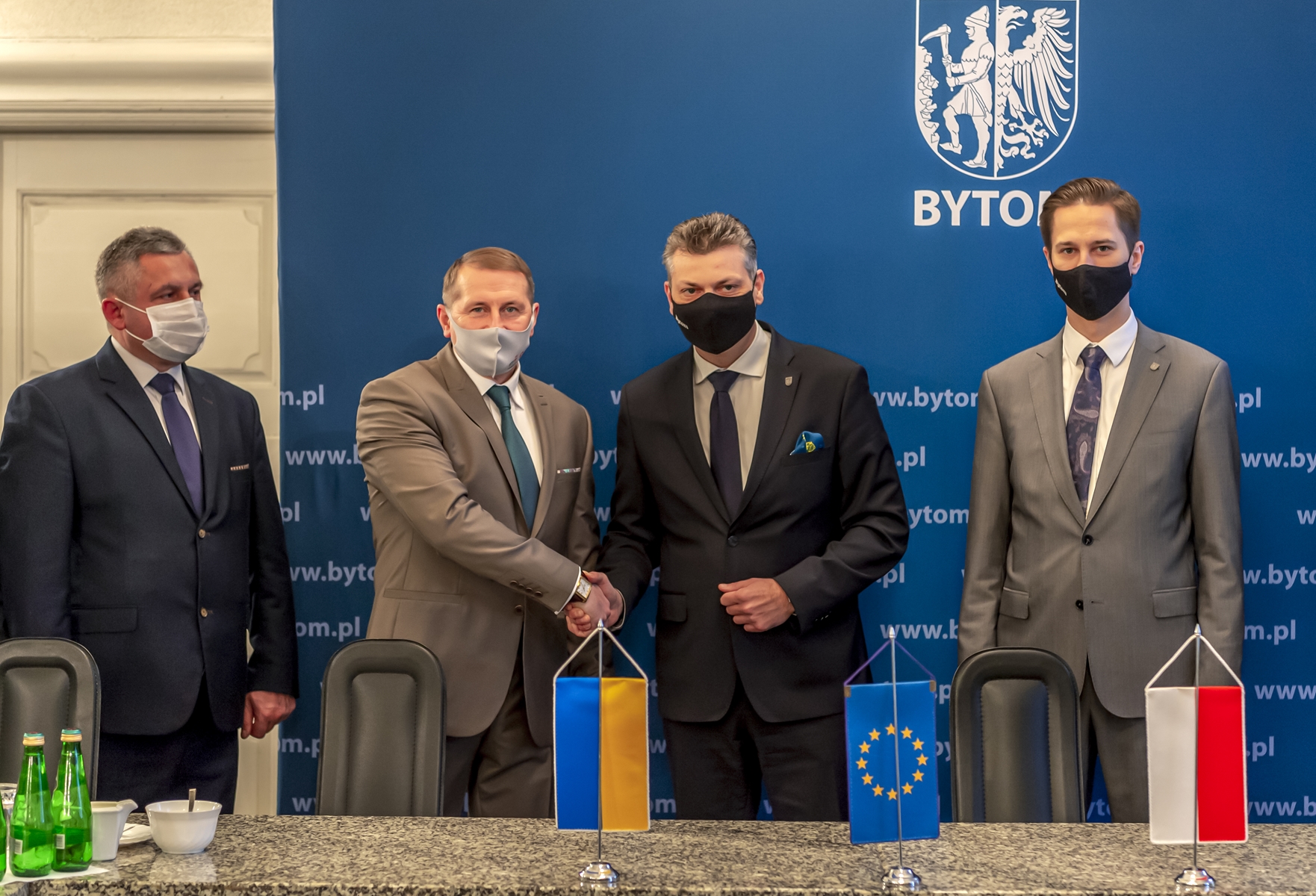 W grudniu ubiegłego roku delegacja z partnerskiego miasta Drohobycza na czele z burmistrzem Tarasem Kuczmą przebywała w Bytomiu. f