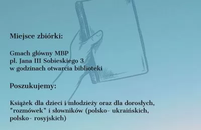 Zbiórka książek w językach ukraińskich i rosy