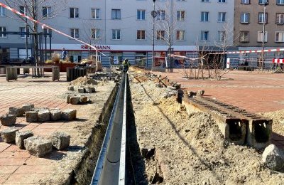 Trwają prace związane z naprawą uszkodzonego od