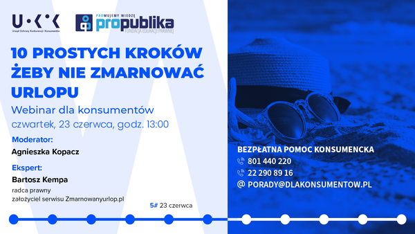 Plakat webinaru dot. podróżowania