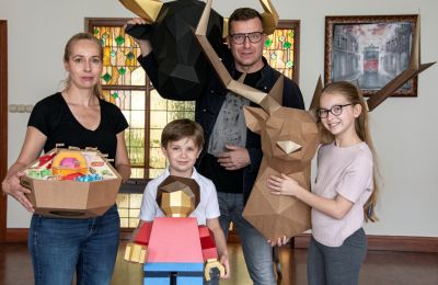 Rzeźby z kartonu made in Bytom