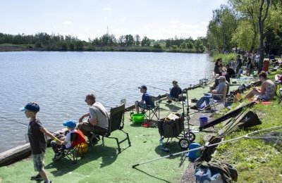 Wędkarski piknik nad Zumerkiem