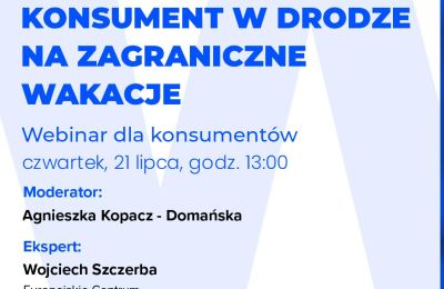Konsument w drodze na zagraniczne wakacje