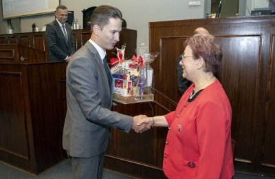 Pożegnanie naczelnik Wydziału Spraw Obywatelskic