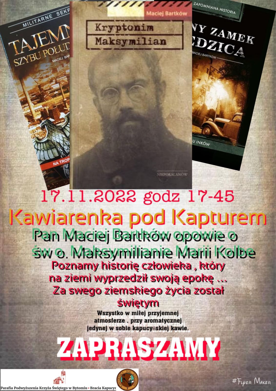 Spotkanie autorskie z Maciejem Bartkowem