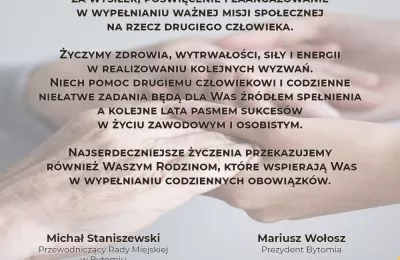 Życzenia z okazji Dnia Pracownika Socjalnego