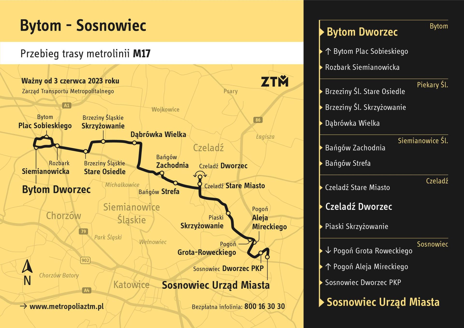 Trasa nowej linii M17