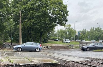 Przejazd drogowo - tramwajowy na ul. Dąbrowa Miej