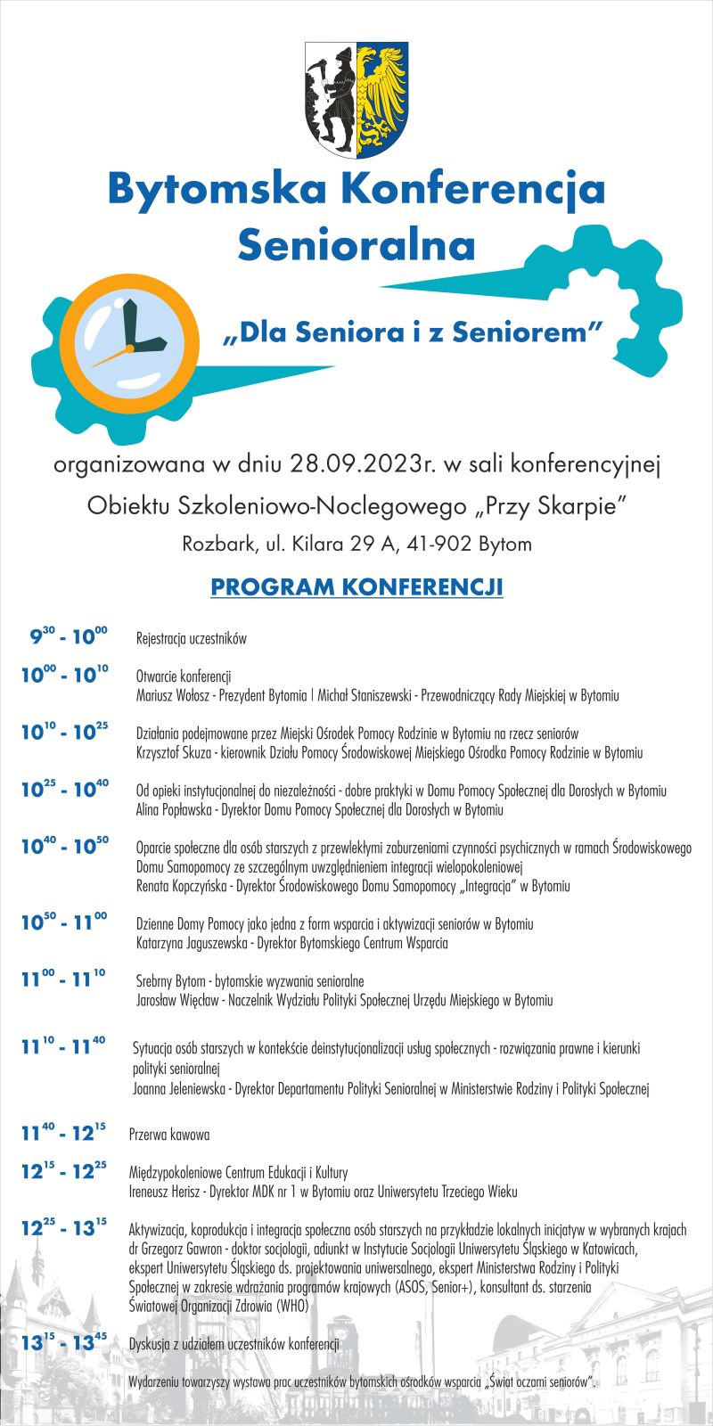 Plakat z programem wydarzenia 