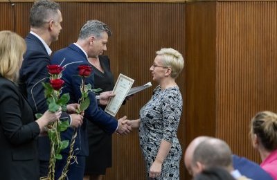 Prezydent złożył życzenia pracownikom socjalny