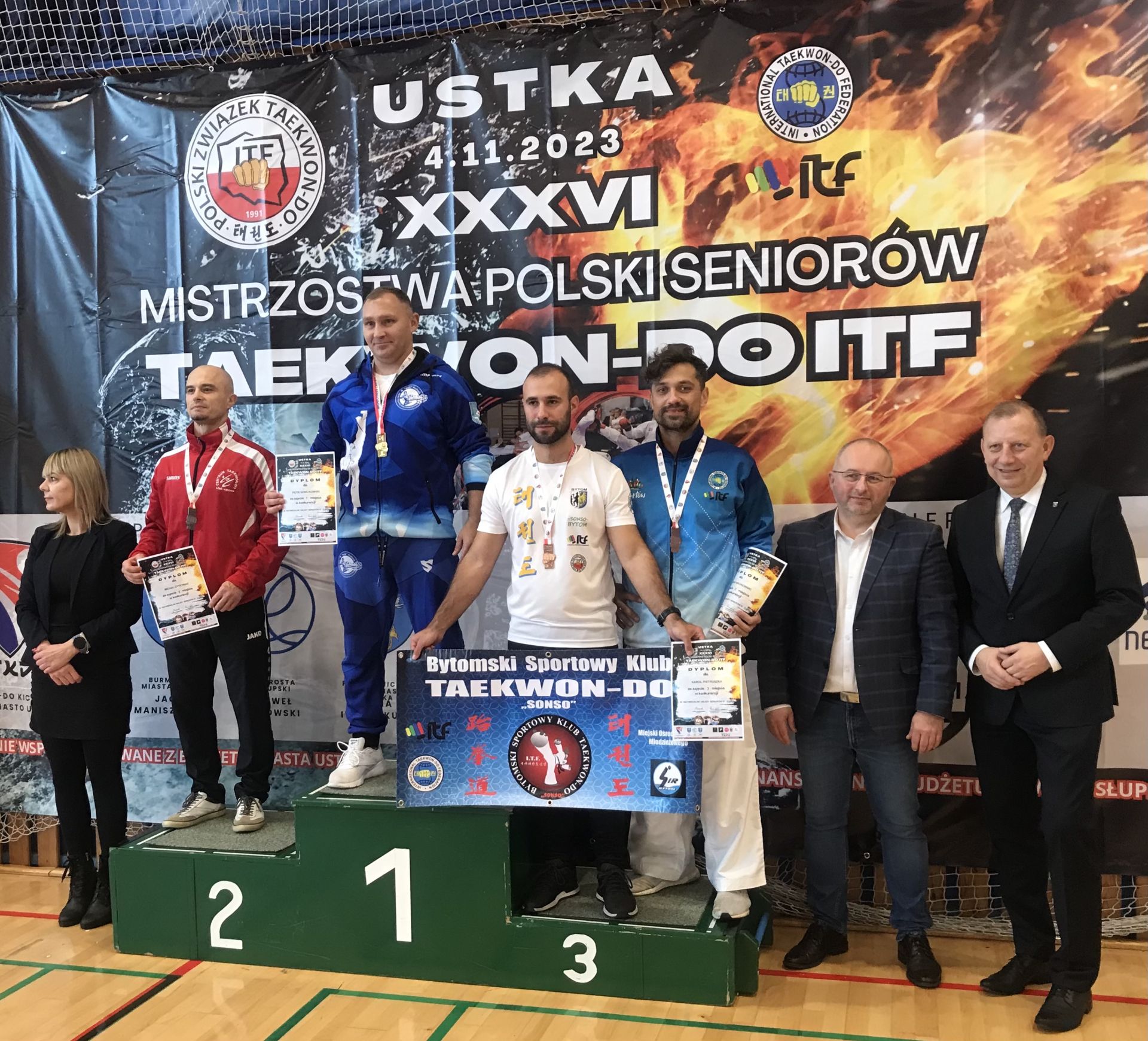 Karol Pietruszka, reprezentujący Bytomski Sportowy Klub Taekwon-do ,,Sonso'' wywalczył brązowy