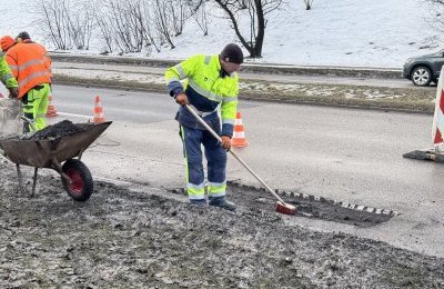 Kolejne remonty nawierzchni jezdni asfaltem lanym