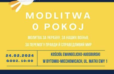 W sobotę modlitwa o pokój w Ukrainie